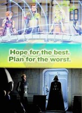 Hope for the Best, Plan for the Worst - Star Wars Rebels Mini Poster 8"X11"