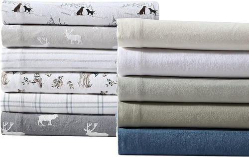 Luxurious Dog Friends White King Flannel Sheet Set - Oeko-Tex Certified Comfort - Picture 10 of 12