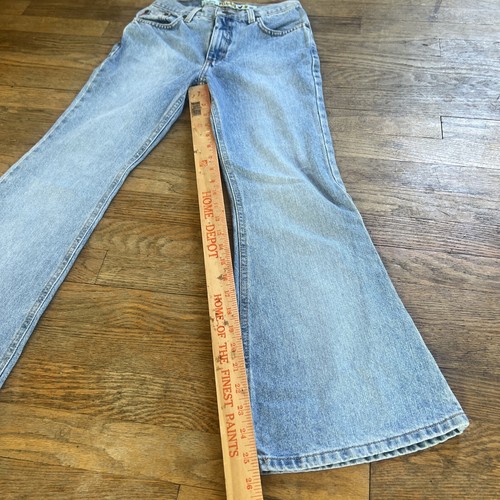 Vintage Mudd Girls Blue Jeans 90s Y2k Light Wash Bell Bottoms - Picture 11 of 15