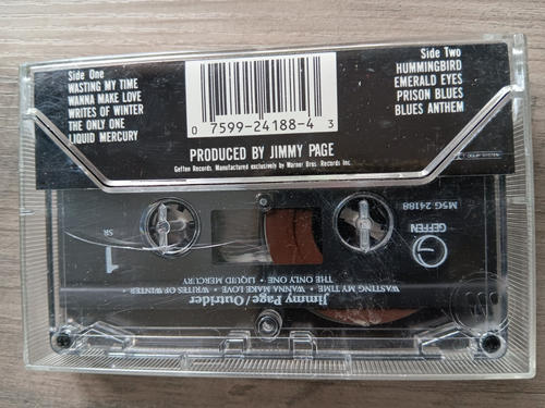 Music Cassette - Jimmy Page ~ Outrider ~ Geffen Records 1988 VG - Picture 2 of 9