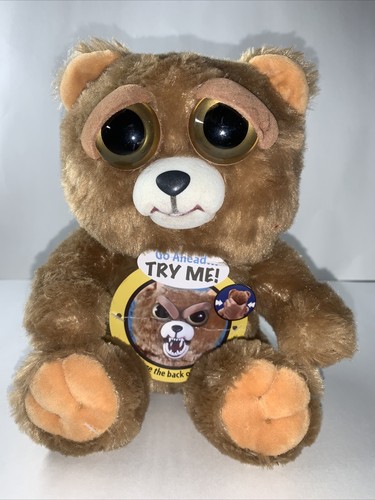 FEISTY PETS SIR GROWLS A LOT BEAR, BROWN BEAR GROWLING TEETH, PLUSH PUPPET