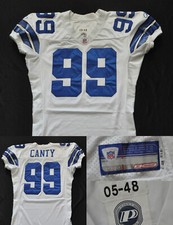 Chris Canty #99 Dallas Cowboys Reebok Jersey 2005 Team Issue NFL Sewn Men 48+6