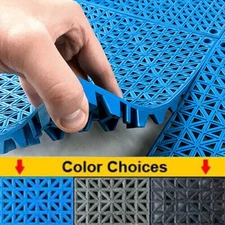 VinTile Modular Interlocking Cushion Floor Tile Mat Drain Deck Pool Shower Bath