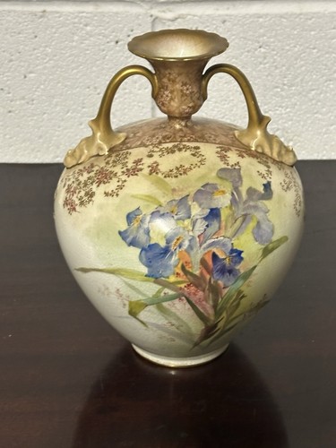 Rare Exquisite Antique Twin Handle Ovoid Shaped 1891-1901 Doulton Burslem Vase - Picture 2 of 22