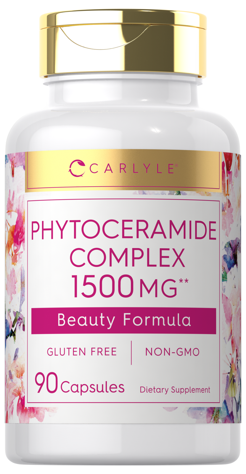 Phytoceramide Complex | 1500mg Capsules | 90 Count | Non-GMO | by Carlyle