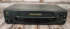 PHILIPS MAGNAVOX Black VCR VHS Video Recorder Player VRZ242AT22 TESTED WORKS
