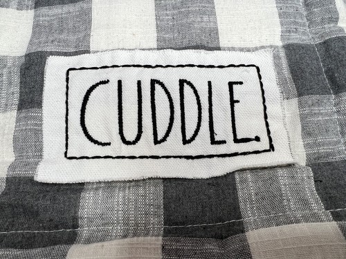 NEW Rae Dunn “Cuddle” Woven Buffalo Check w/Sherpa Reverse Baby Infant Blanket - Picture 2 of 5