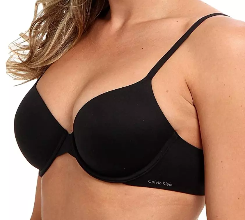 Calvin Klein Underwear Perfectly Fit T-Shirt Bra Black Women's Size 36C  64419