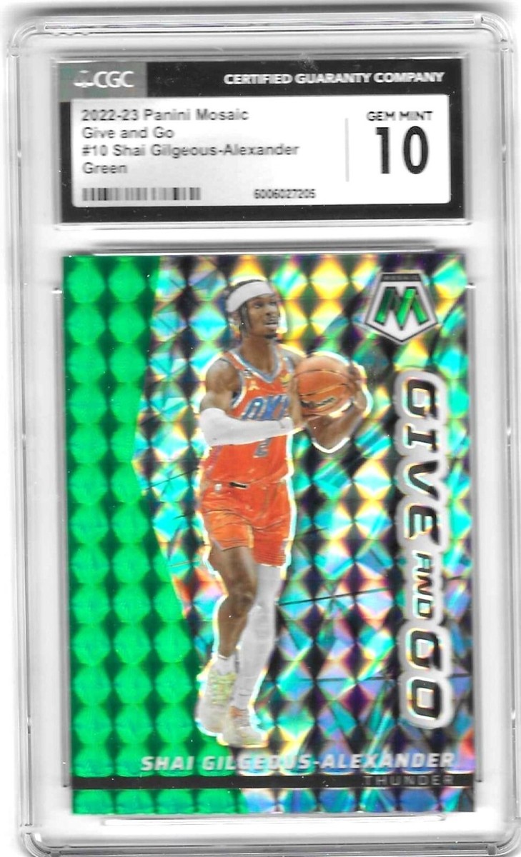 世界10枚限定！2022 PANINI MOSAIC INSIGNE 10シリ 2023-24 Panini Mosaic Mosaic Reactive Blue #272 Shai