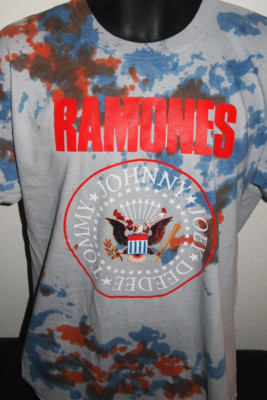NWOT The Ramones Punk Rock Tie Dye Presidential Seal Tshirt Size Mens Large