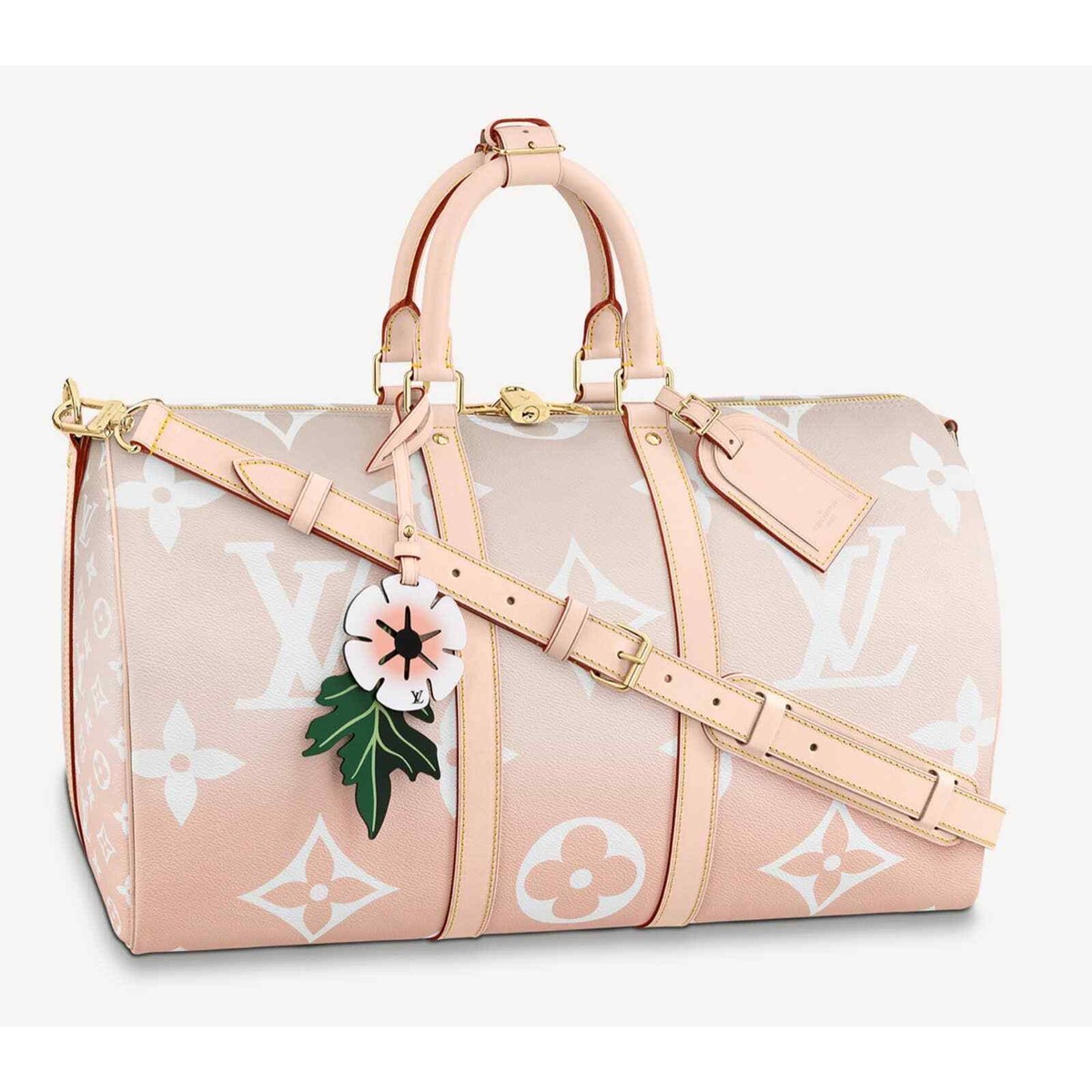 Louis Vuitton By The Pool Keepall Bandouliere 45 Giant Logo Brume