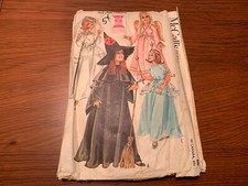 McCalls 6514 Halloween costume sewing pattern Witch Bride Fairy Kids Large 10-12