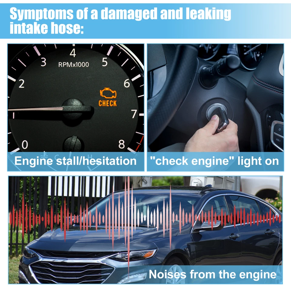 Piece of 1 Car Air Intake Hose fit for Pontiac G4 G5 G6 for Saturn 15838665 - Изображение 4 из 4