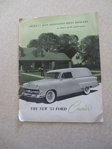1953 Ford Courier sedan delivery / surf van / panel van brochure - flathead V8