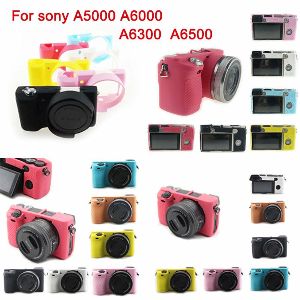 Silicone Case Bag Skin Cover For Sony Alpha A5000 A6000 A6500 | eBay