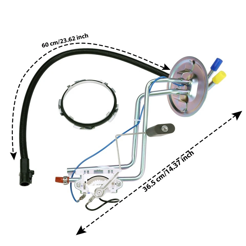 Unidad de envío de camioneta diésel tanque de metal lateral de 19 galones para Ford F250 F350 1994-1997 Foto 2 de 4