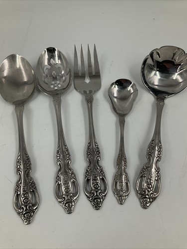 Oneida Pembrooke Renoir Hostess Servierlöffel Gabeln SSS Edelstahl Besteck Choi - Bild 6 von 14