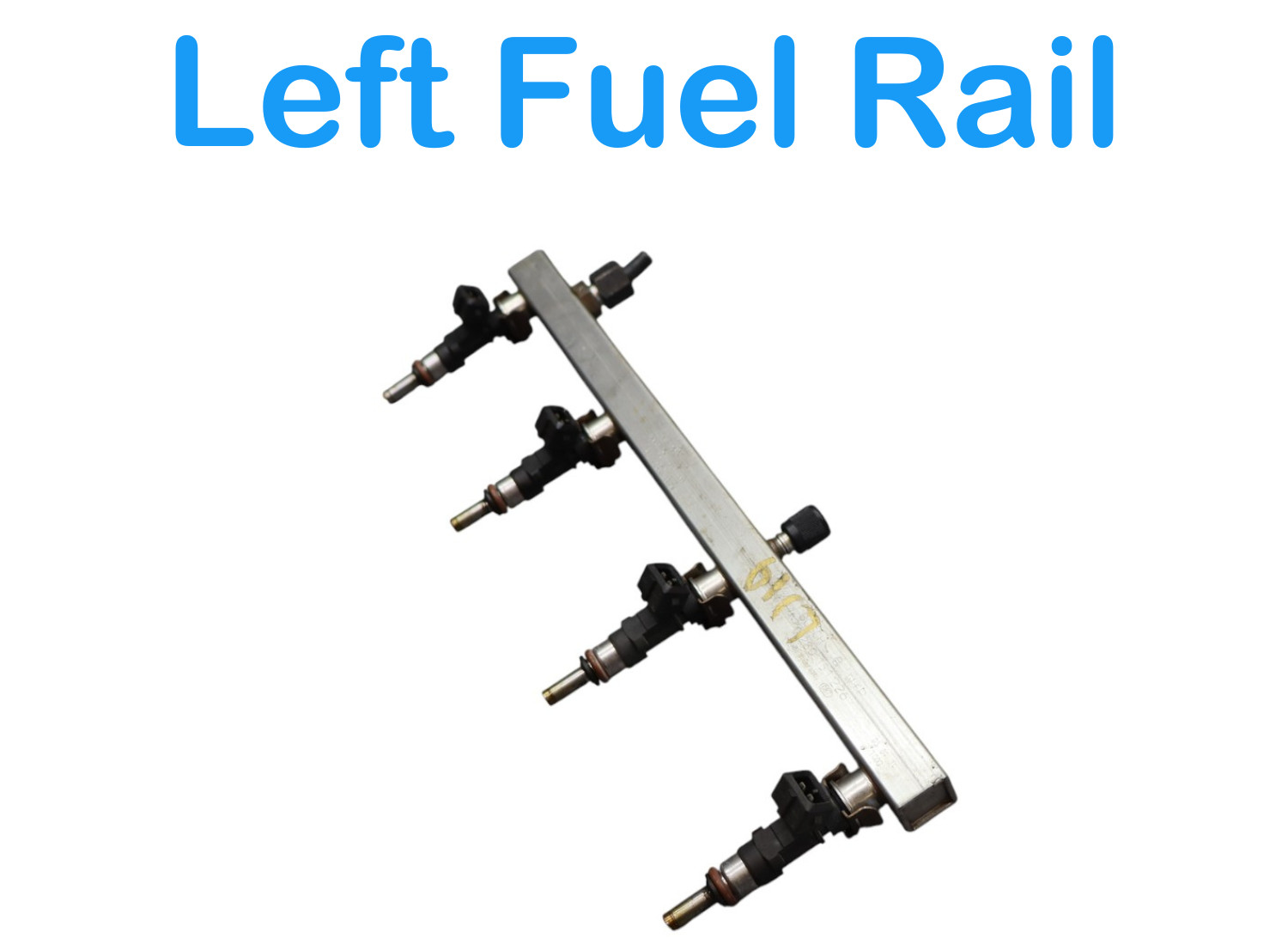03-19 Maserati Quattroporte Left Side Fuel Injection Rail Line w/ Injectors Oem