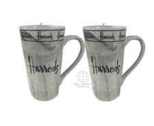 Harrods Mug Ceramic Marble Tea Coffee Hot Cold Drink Ideal Gift