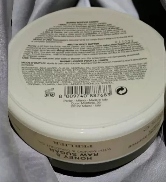 Perlier Body Honey Miel, and "Honey and Raw Sugar Cream with Mango and Coconut - Image 4 of 4