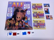 Vintage ALF STICKER ALBUM 1987 w/STICKERS SLIDE-O-SCOPE MOVIE VIEWER