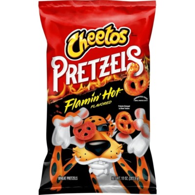 NEW Cheetos Pretzels Flamin' Hot Pretzel Snack Chips, 10.0oz Bag