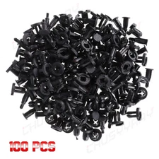 100x Clips Fastener Bumper Hood Fender Retainer for 10mm Honda Accord Civic CR-V