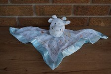 SECURITY Blanket BANANAFISH White Green Teal Blue GIRAFFE Satin Muslin Lovey Toy