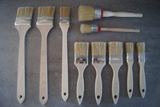10 x Malerpinsel Winkelpinsel Flachpinsel Rundpinsel Lackierpinsel 10 Stk. PROFI
