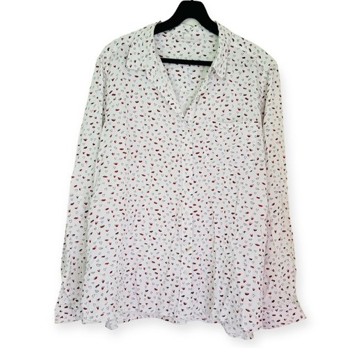 Camisa Top Beach Lunch Lounge Alanna Love Abotonada Talla 1X - Imagen 3 de 9