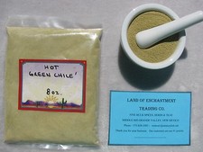 HATCH NEW MEXICO HOT GREEN CHILE POWDER 8 OZ. FRESH  USA SELLER  FREE SHIP