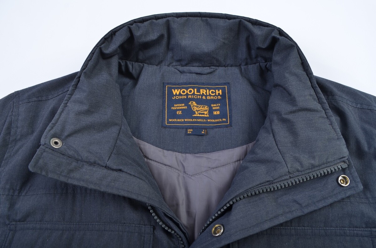 Woolrich Thermore Insulation Mens Blue-Gray Jacket sz L / XL | eBay