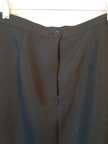 Preston & York Womens Petites Black Back Zip Casual A-Line Skirt Size 8P Lined - Picture 6 of 8