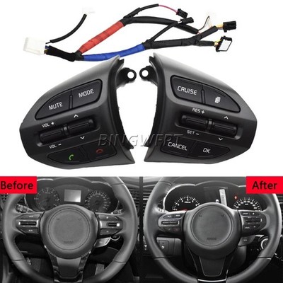 Steering Wheel Control Buttons Remote Telephone Cruise Control Switch with Wire