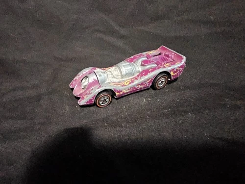 Vintage 1970 Hot Wheels Redlines - Jet Threat - Purple - Hong Kong