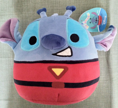 Squishmallow Stitch Alien Anzug Stofftier mit Etikett, 7,5 Zoll Disney Lilo & Stitch