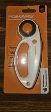 Fiskars Loop Circle Blade Rotary Cutter 45mm High-Grade Steel Blade Loop Handle 