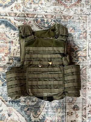 MSA Paraclete RMV PBA Plate Carrier Large Smoke Green Molle CAG