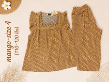 Mango Silk Floral Cotton Pajama Set - Yellow