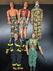 Lot of 5 Vintage 90's Mattel Max Steel/ GI JOE 12" Articulated Figures