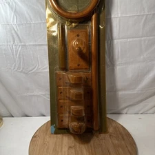 Vintage wooden solid oak four piece bath set new in box farmhouse decor