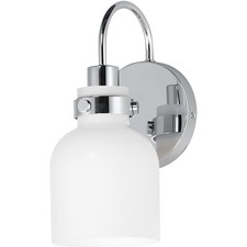 Maxim Lighting 12331WTPC Milk Wall Sconce Pol...