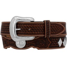 Tony Lama 1 1/2 Tan Stillwater Conchos - Accessories Belt Men - C42464