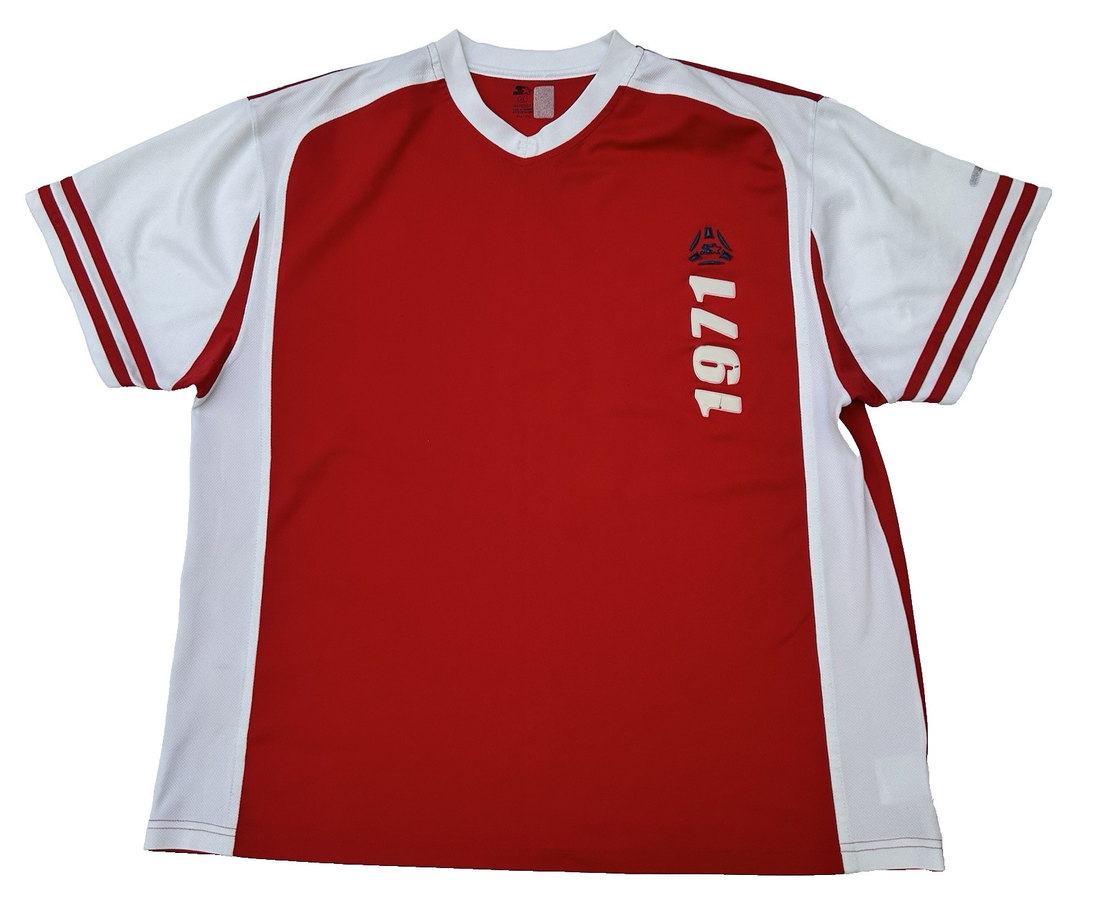 Vintage Red Starter Mens Size XL Soccer Jersey Shirt 1971 Logo READ