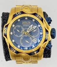 RARE Invicta Reserve Venom Swiss Ronda Z60 Caliber Watch 52.5mm Gold 25978