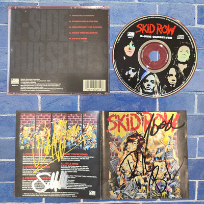 Skid row | signed cd | 5 members | B-side ourselves 