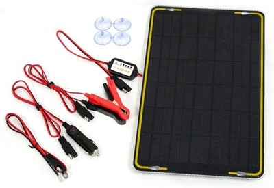 12V Solar Powered Panel Auto Wohnwagen Batterie Erhaltungsladegerät Maintainer - *REF*