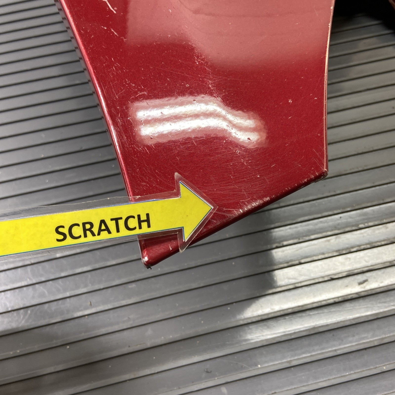 2014-2020 Maserati Ghibli M157 Left Rocker Panel Side Skirt Red OEM *NOTE*