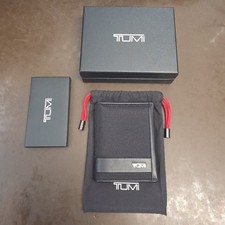 TUMI ALPHA SLG L FOLD ID - NYLON / LEATHER WALLET BLACK  01192250D2 - BNIB