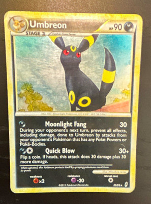 Nintendo Pokemon TCG Umbreon 22/90 Undaunted 2011 Stage 1 HP 90 Regular EN